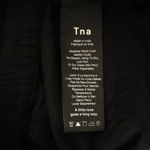 TNA Women's Sz XS Black Straight Leg Pull On Stretch Pocket Casual Lounge Pants - Picture 10 of 11
